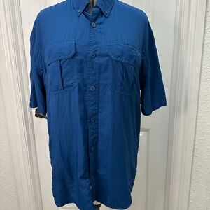 Duluth Trading Co Men's Deep Blue Casual Shirt